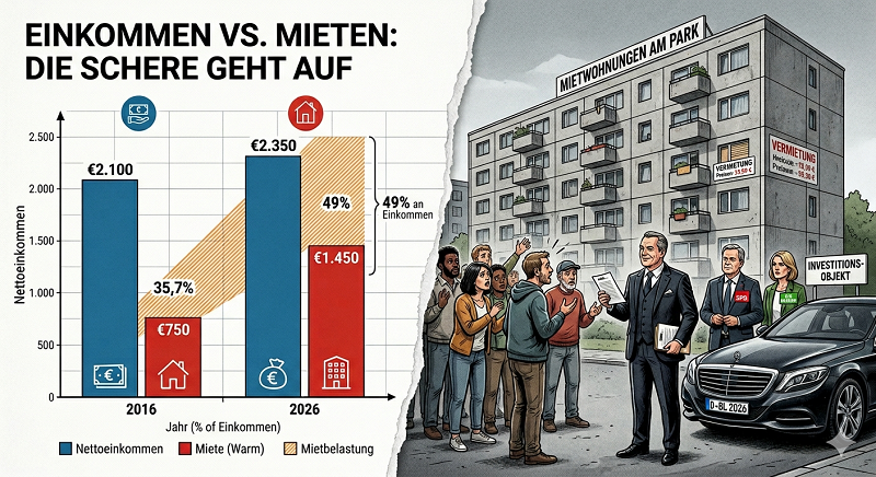 Mieterbund warnt: 6,6 Millionen Mieter am Limit
